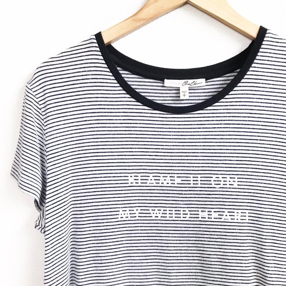 Express Tops - Express : Blame It On My Wild Heart tee Small